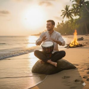 6a71aa5692ffe89576f8384b3e3ad30b26957f9b52c6a1d29bed9.jpg Clapbox DB-100 Rope Tuned Fiber Djembe Drum (10-Inch, Pink)