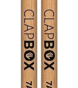 Clapbox Drum Sticks with Grip (Blue) Maple Wood, 7A Size - One Pair
