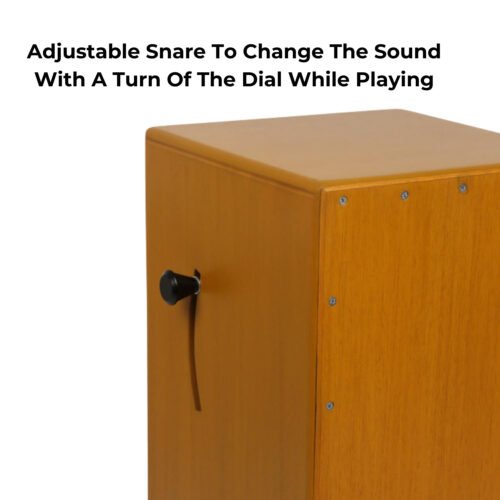 Clapbox CB40 Yellow Cajon – Oak Wood with 3 Adjustable Internal Snares
