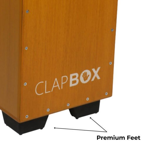 Clapbox CB40 Yellow Cajon – Oak Wood with 3 Adjustable Internal Snares