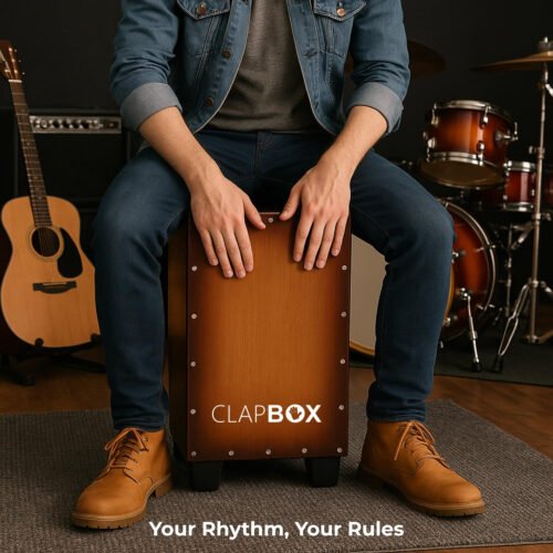 Clapbox CB45 Crate Design Cajon – Birch Wood with 3 Internal Snares