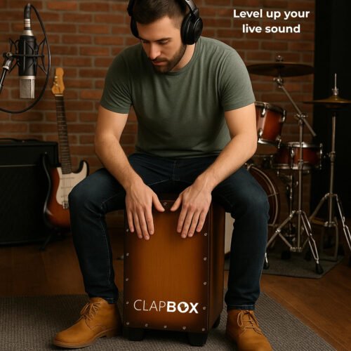 Clapbox CB45 Crate Design Cajon – Birch Wood with 3 Internal Snares