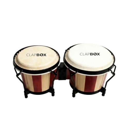 6a71ba4336194615f6192c8200d4374d50927d7d75280e967aa17.jpg Clapbox ZHB-108A 6" & 7" Bongo Drums with Bag & Tuning Key