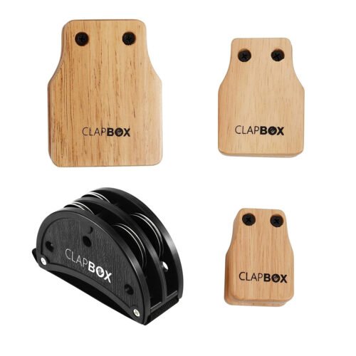 Clapbox Cajon Attachments – Rubber Wood Jingle Pack (Set of 4)