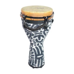 6a71c39cacacf3dd15ee69863141ab2dbf23cdc4e7f4fe2e47ba8.jpg Clapbox DB-107 10" Djembe Drum – Fiber Skin with Machine Head Tuning & Bag