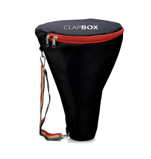 6a71c39de736bc28eb2c2e1ec266c7dfd6a29f27c5c462e4b94bd.jpg Clapbox DB-107 10" Djembe Drum – Fiber Skin with Machine Head Tuning & Bag