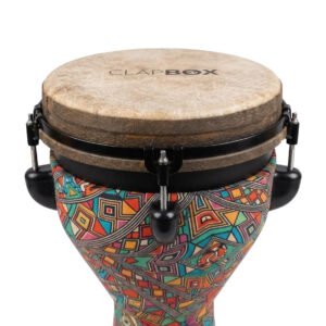 6a71c3d120017fc44c3e67d57a72812656b6e3590cc2878069c9e.jpg Clapbox DB-106 10" Djembe Drum – Fiber Skin, Machine Head Tuning & Bag