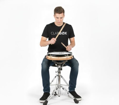 Clapbox 12" Rudiment Practice Pad with Drum Ring – Pad Only