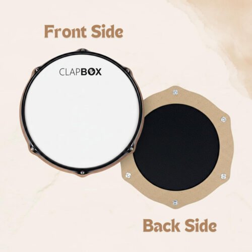 Clapbox 12" Rudiment Practice Pad with Drum Ring – Pad Only