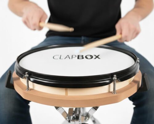 Clapbox 12" Rudiment Practice Pad with Drum Ring – Pad Only