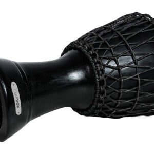 Clapbox Black Djembe Drum – 14-Inch Mango Wood