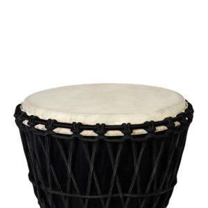 Clapbox Black Djembe Drum – 14-Inch Mango Wood