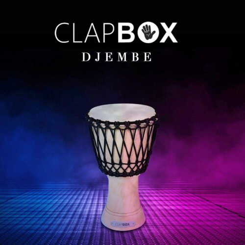 Clapbox 14" Mango Wood Djembe Drum – Natural Finish
