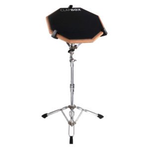 Clapbox Drum Practice Pad - 12 inches, Black