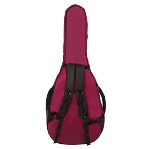 6a71ccf88f0264b111905b8b5d9cfd059d0a21c6ba8caa1fd1a8e.jpg Clapbox Acoustic Guitar Bag (Maroon), Waterproof & Padded, Multiple Pockets