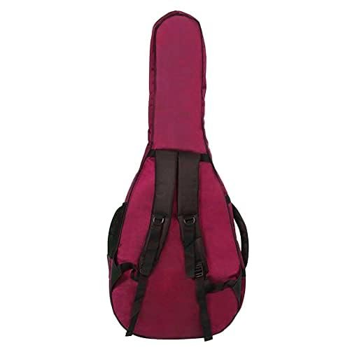 6a71ccf88f0264b111905b8b5d9cfd059d0a21c6ba8caa1fd1a8e.jpg Clapbox Acoustic Guitar Bag (Maroon), Waterproof & Padded, Multiple Pockets