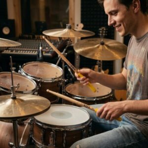 Clapbox 7A Maple Drum Sticks with Anti-Slip Grip (Yellow) – One Pair Clapbox 7A Maple Drum Sticks with Anti-Slip Grip (Yellow) – One Pair