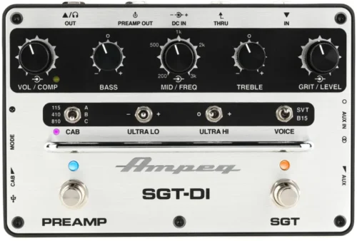 Ampeg SGT-DI Bass Preamp Pedal and DI
