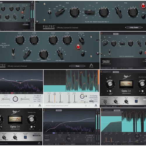 Apogee Electronics FX Bundle of All 5 Apogee FX Plug-Ins and Rack Apogee Electronics FX Bundle of All 5 Apogee FX Plug-Ins and Rack