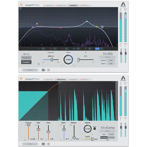 Apogee Electronics ModFX Bundle ModEQ 6 and ModComp FX Rack Plug
