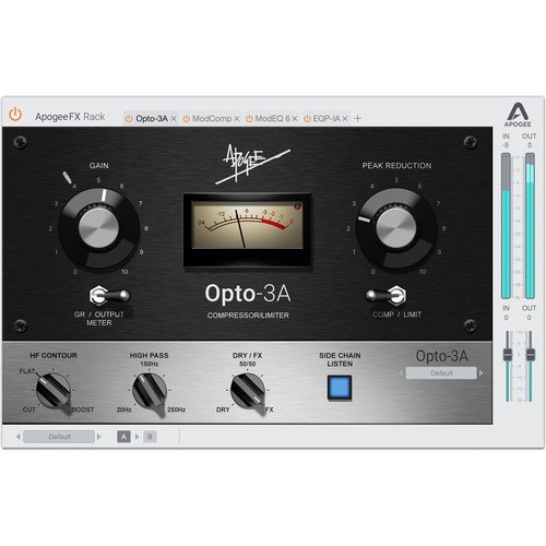 Apogee Electronics Opto-3A FX Rack Vintage Compressor Plug-In Apogee Electronics Opto-3A FX Rack Vintage Compressor Plug-In