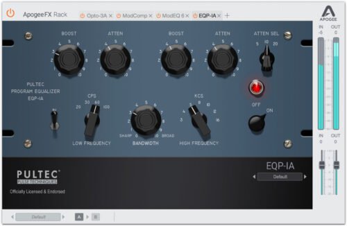 Apogee FX EQP-1A - Pultec EQP-1A Program Equalizer and Rack Apogee FX EQP-1A - Pultec EQP-1A Program Equalizer and Rack
