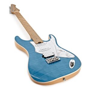 Aria 714-MK2 Fullerton Hot Rod Collection Electric Guitar - Turquoise Blue 3 Aria 714-MK2 Fullerton Hot Rod Collection Electric Guitar - Turquoise Blue