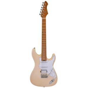 Aria 714-MK2 MBWH Fullerton Hot Rod Collection Electric Guitar - Marble White