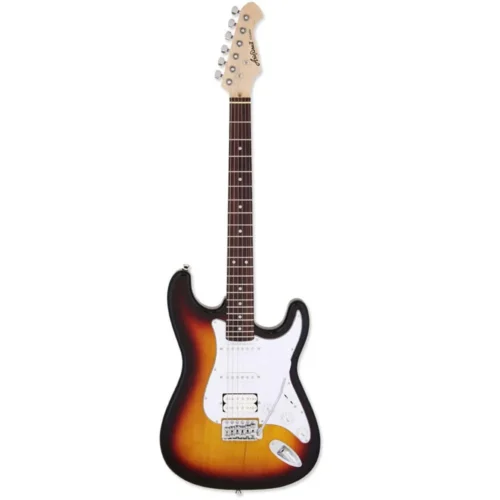 Aria STG-004 HSS 6 String Electric Guitar - 3 Tone Sunburst