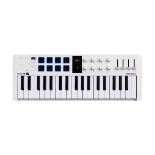 Arturia Minilab 37 MK3 37-Keys Universal Midi Controller - White