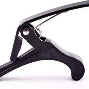 B4 Guitar Metal Capo Quick Change for Ukulele, Electric and Acoustic Guitars, Black