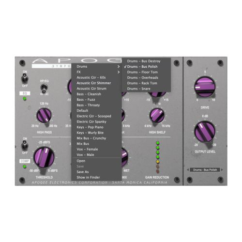 Apogee Digital Symphony ECS Channel Strip Plug-In 2