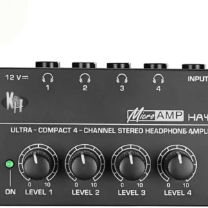 HAYDEN Headphone Amplifier HA400 4 Channels Metal Stereo Audio Amplifier HAYDEN Headphone Amplifier HA400 4 Channels Metal Stereo Audio Amplifier