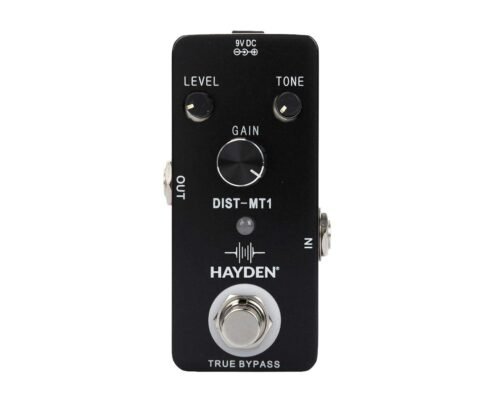 HAYDEN High-Gain Heavy Metal Distortion Guitar Effect Pedal with Customizable Tone Controls (Dist-MT1) HAYDEN High-Gain Heavy Metal Distortion Guitar Effect Pedal with Customizable Tone Controls (Dist-MT1)