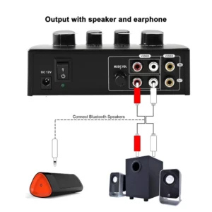 HAYDEN Portable Karaoke Sound Echo Mixer HAYDEN Portable Karaoke Sound Echo Mixer