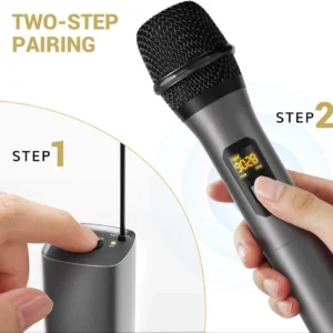 Hayden Audio HY-07 Wireless Microphone 6.35mm Jack, 30-50 Meter Cordless Range Hayden Audio HY-07 Wireless Microphone 6.35mm Jack, 30-50 Meter Cordless Range