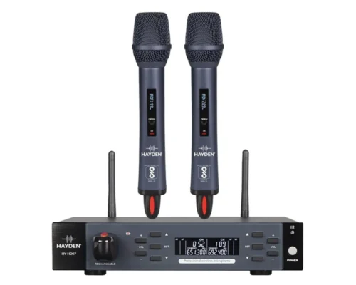 HY-HD07 Professional Dual-Channel UHF Wireless Magnet Microphone System Rechargeable HY-HD07 Professional Dual-Channel UHF Wireless Magnet Microphone System Rechargeable