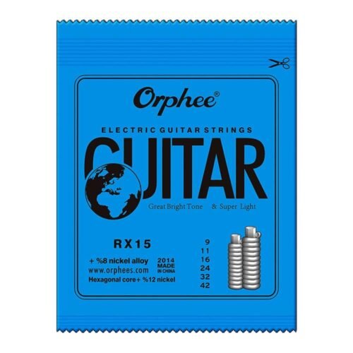 Hayden Audio Orphee RX15 Nickel Plated Steel Colorful Ball-End Electric Guitar Strings Super Light (009-042) Hayden Audio Orphee RX15 Nickel Plated Steel Colorful Ball-End Electric Guitar Strings Super Light (009-042)