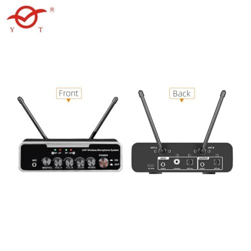 Hayden HY-X7 Echo Mic Dynamic Wireless Karaoke Microphone System 2 UHF Metal Body Mics