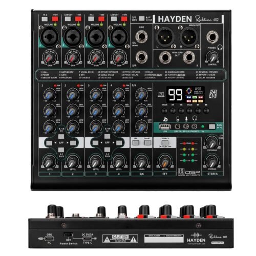 Hayden Richtone OTG 6 Channel Hybrid USB Summing Mixer with USB Audio Interface Hayden Richtone OTG 6 Channel Hybrid USB Summing Mixer with USB Audio Interface
