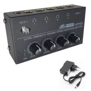 Headphone Amplifier 4 Channel Metal Stereo Audio Amplifier 2 Headphone Amplifier 4 Channel Metal Stereo A