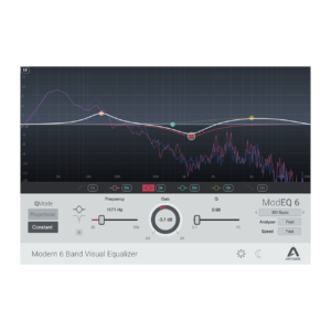 Apogee Electronics ModEQ 6 FX Rack 6-Band Visual Equalizer Plug-In Mod EQ 6