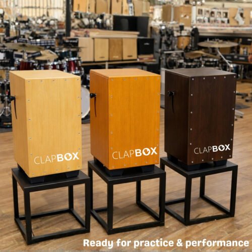 Clapbox CB40 Yellow Cajon – Oak Wood with 3 Adjustable Internal Snares
