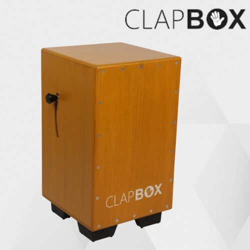 Clapbox CB40 Yellow Cajon – Oak Wood with 3 Adjustable Internal Snares
