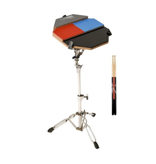 Clapbox Multipad Drum Practice Pad - 4 Different surfaces, 12 inches (Practice Pad Only) Clapbox Multipad Drum Practice Pad - 4 Different surfaces, 12 inches (Practice Pad Only)