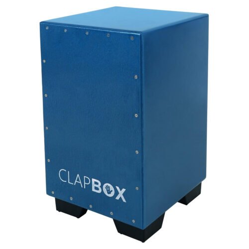 Clapbox Trendsetter Ebony Wood Bass Cajon Drum – Metallic Blue Clapbox Trendsetter Ebony Wood Bass Cajon Drum – Metallic Blue