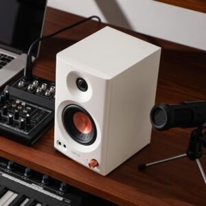 Edifier MR3 36W RMS Hi-Res Active Studio Monitor Speakers - White Edifier MR3 36W RMS Hi-Res Active Studio Monitor Speakers - White