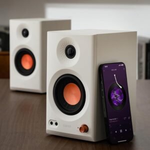 Edifier MR3 36W RMS Hi-Res Active Studio Monitor Speakers - White Edifier MR3 36W RMS Hi-Res Active Studio Monitor Speakers - White