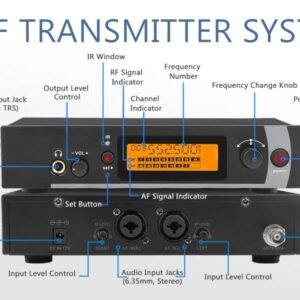hayden HY-IEM2 UHF Wireless in Ear Monitor System 2 Pack with Earphones 2 Hayden HY-IEM2 UHF Wireless in Ear Monitor System 2 Pack with Earphones
