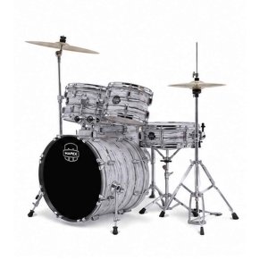 Mapex Comet 5-Pcs Hybrid Acoustic Drum Set CM5295FTCFI White Wood Grain With Cymbals 14-16-20